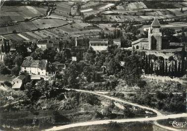 CPSM FRANCE 47 " Clermont Dessous, Vue générale aérienne"