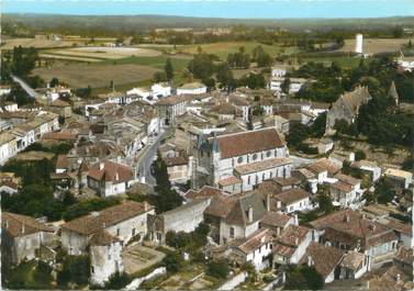 CPSM FRANCE 47 " Lauzun, Vue générale aérienne"