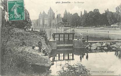 CPA FRANCE 56 " Josselin, Le barrage"