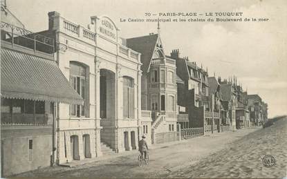 CPA FRANCE 62 " Le Touquet - Paris Plage, Le Casino Municipal et les Châlets du Boulevard de la Mer"