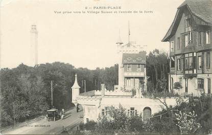 CPA FRANCE 62 " Le Touquet - Paris Plage, Vue prise vers le village Suisse et l'entrée de la forêt"