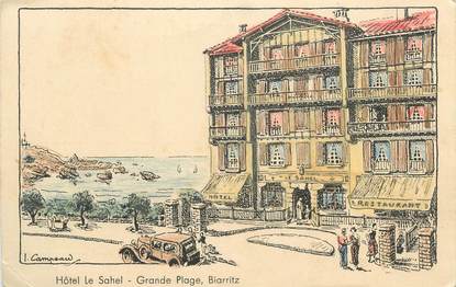 CPA FRANCE 64 " Biarritz, Hôtel le Sahel"