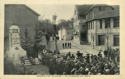 CPA FRANCE 69 " Ste Foy les Lyon, Le monument aux morts"