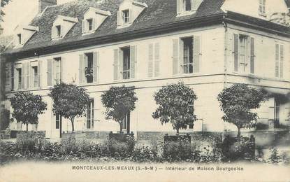 CPA FRANCE 77 " Montceaux les Méaux, Intérieur de Maison Bourgeoise"