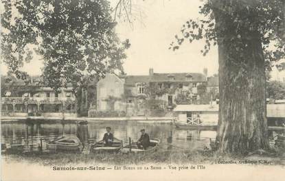 CPA FRANCE 78 " Samois sur Seine, Les bords de la Seine"