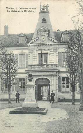 CPA FRANCE 78 " Houilles, L'ancienne Mairie, la Statue de la République"