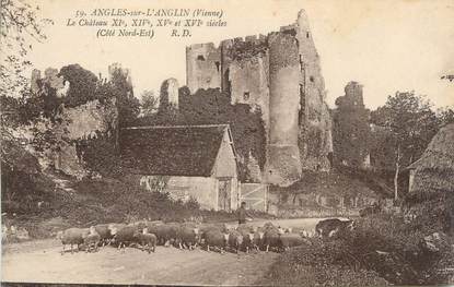 CPA FRANCE 86 " Angle sur l'Anglin, Le château"