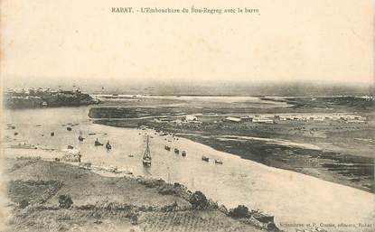 CPA MAROC "Rabat, embouchure du Bou Regreg"