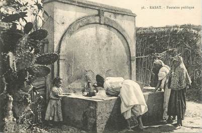 CPA MAROC "Rabat, Fontaine publique"