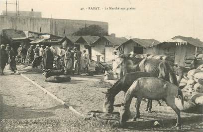CPA MAROC "Rabat, le marché aux grains"