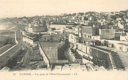 CPA MAROC "Tanger, vue prise de l'Hotel Continental"