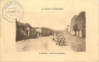 CPSM MAROC "Meknès, une rue"