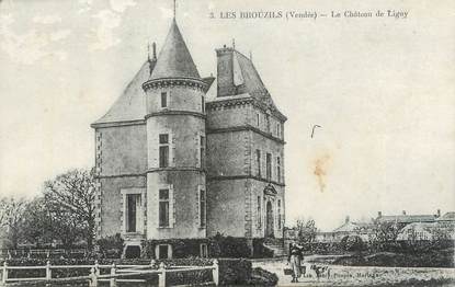 CPA FRANCE 85 " Les Brouzils, Le Château de Ligny"