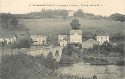 CPA FRANCE 87 " St Denis des Murs, Passage à niveau Quartier de la Gare"