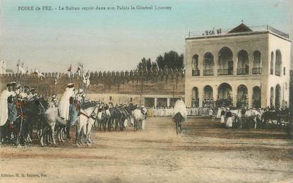 CPA MAROC "Foire de Fez, le sultan"