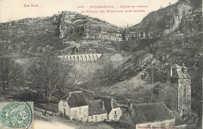 / CPA FRANCE 46 "Rocamadour, gorges de l'Alzou et le moulin des Bourbons"