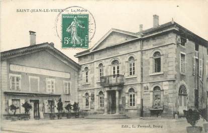 CPA FRANCE 01 " St Jean le Vieux, La Mairie"