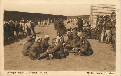 CPA ALLEMAGNE "Munster, groupe d’hindous"