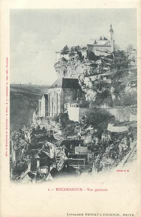 / CPA FRANCE 46 "Rocamadour, vue générale"