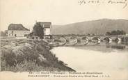 25 Doub CPA FRANCE 25 " Vaujaucourt, Pont sur le Doubs et le Mont Bart"