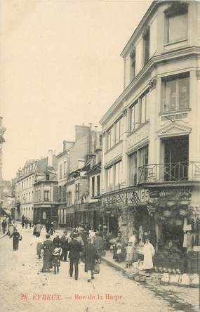 CPA FRANCE 27 " Evreux, Rue de la Harpe"