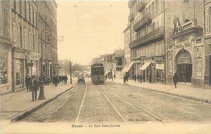 CPA FRANCE 29 "Brest, La Rue Jean Jaurès / TRAMWAY