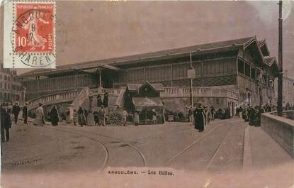 CPA FRANCE 16 " Angoulème, Les halles"