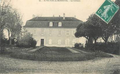 CPA FRANCE 38 " St Victor de Morestel, Le château"