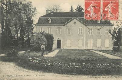 CPA FRANCE 38 " St Victor de Morestel, Le château"