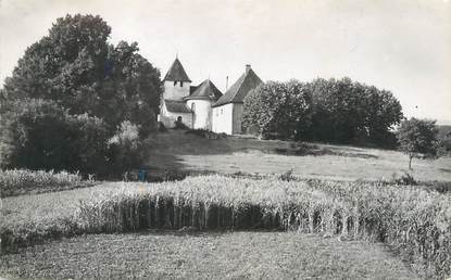 CPSM FRANCE 38 " St Victor de Morestel, Quartier de l'église"