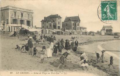 / CPA FRANCE 44 "Le Croisic, scène de plage au port Lin"