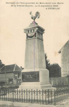 CPA FRANCE 38 "Chimilin, Le monument aux morts"