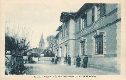 CPA FRANCE 38 " St Albin de Vaulserre, Mairie et Ecoles"