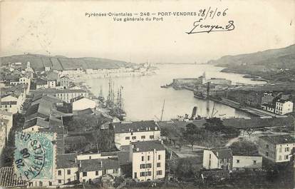 / CPA FRANCE 66 "Port Vendres, vue générale du port"