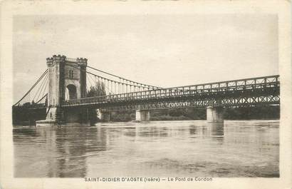 CPA FRANCE 38 " St Didier d'Aoste, Le Pont de Cordon"