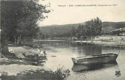 / CPA FRANCE 34 "Lamalou les Bains, passerelle sur l'Orb"