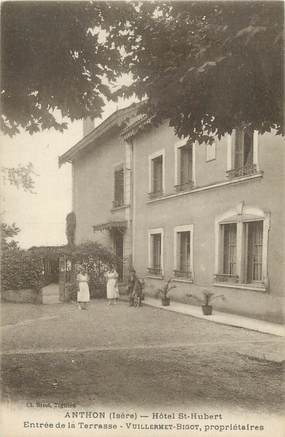 CPA FRANCE 38 " Anthon, Hôtel St Hubert"