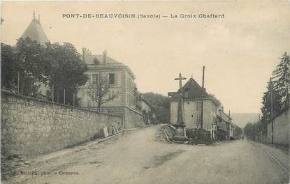 CPA FRANCE 38 " Pont de Beauvoisin, La Croix Chaffard"