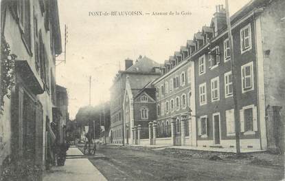 CPA FRANCE 38 " Pont de Beauvoisin, Avenue de la Gare"