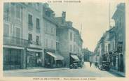 38 Isere CPA FRANCE 38 " Pont de Beauvoisin, Place Centrale et Rue d'Italie"