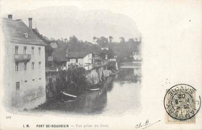 CPA FRANCE 38 " Pont de Beauvoisin, Vue prise du port"