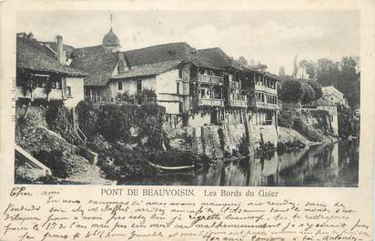 CPA FRANCE 38 " Pont de Beauvoisin, Les bords du Guiers"