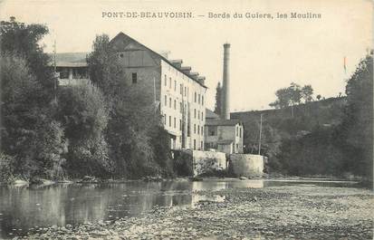 CPA FRANCE 38 " Pont de Beauvoisin, Les bords du Guiers et les moulins"