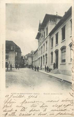 CPA FRANCE 38 " Pont de Beauvoisin, Ecole Municipale"