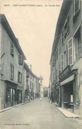 CPA FRANCE 38 " Pont de Beauvoisin, La Grande Rue"