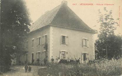 CPA FRANCE 38 " Vézeronce, Villa de Villeneuve"