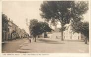 38 Isere CPA FRANCE 38 " Les Abrets, Place Eloi Culhet et Rue Gambetta"