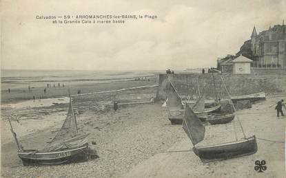 / CPA FRANCE 14 "Arromanches les bains, la plage"