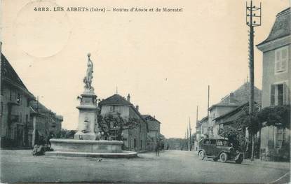 CPA FRANCE 38 " Les Abrets, Routes d'Aoste et de Morestel"
