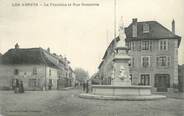 38 Isere CPA FRANCE 38 " Les Abrets, La fontaine et la Rue Gambetta"